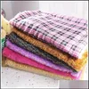 Kennels Pens Double Sided Pet Mat Thickenings Plush Cat Teddy Puppy Cushion Pets Supplies Softness Mti Color Kennels Check Pattern Dhkcr