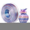 Rubans d'imprimante PLA Rainbow Silk Filament 3D 1 75mm 250Gx4 Rouleaux Set 1kg Matériau d'impression Filaments dégradés de sublimation 221114