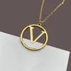 Designer jewelry necklace luxury designers necklaces gold chain simple letter Pendant Necklaces chains for women jewellery bijoux good nice