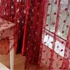 Curtain Fashion Tulle Panel Window For Living Room Embroidery Sheer Decoration Home Garden Textile Shower