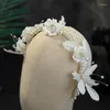 Cabeças de cabeceira Bride Hair Hoop Flores Mulheres Bandas de cabelo Acessórios de casamento