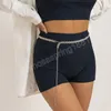 Plage grosse chaîne en métal taille ventre ceinture pour femmes Sexy Bikini ceinture robe corps bijoux accessoires