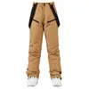 Pantalon de Ski hiver Ski hommes salopette épaissi chaud neige femmes coupe-vent imperméable Sports de plein air Snowboard costumes pantalons