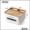 Tissue Boxes Napkins Tissue Storage Box Er Napkin Holder Mtifunctional Sundries Ontainer Stationery Organizer For Bedroom Office B Dhujq