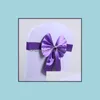 Sashes br￶llopsstol er Sashes Satin Sash Bow Ties Farterfly Craft Decoration For Banket Party Drop Delivery Home Garden Textiles er Dhzhu