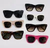 Vierkante kat oogzonnebrillen voor vrouwen zwarte havana/bruin gearceerde zomer sunnies tinten uv400 brillen met doos