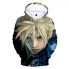 Sweats à capuche pour hommes Final Fantasy 7 3D hommes/femmes sweat Harajuku hommes pull à capuche grande taille Cosplay hommes pulls