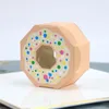 Hediye sargısı 6pcs donuts çanta şeker kurabiyeleri ambalaj malzemeleri diy kraft kağıt kutular çocuklar doğum günü düğün