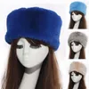 Inne modne akcesoria rowerowe maski maski kobiety kapelusze dama rosyjska gruba puszysta faux furt headbands zimowe douszne włosy hat ski hat żeńska jesień t2201114