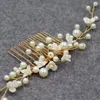 Kopfschmuck HP096 Vintage Hochzeit Braut Kopfschmuck Keramik Perle Blume Brautjungfer Haarkamm Frauen Festzug Geburtstag Geschenk Zubehör