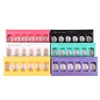La caja de macarr￳n colorida contiene 12 cavidades 20x11x5cm envases de comida Regalos Cajas de fiesta de papel para panader￭a Snack Snack Candy Biscuit Muffin SN212