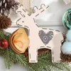 Flores decorativas Christmas Wreath Wreath Rustic Round Rattan Artificial Cedar Holding Garland Decoration Home Decor for