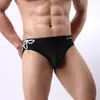 Cuecas aiiou cintura baixa sexy masculino biquíni de biquíni brikes masculino shorts de maiô de bauzas respiráveis ​​baús gays de roupas de praia gays roupas de roupa