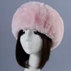 Andere Modeaccessoires Radkappen Masken Frauen Wintermütze aus Kunstkaninchenfell Elastische leere Zylinder Mädchen Hochwertiges Pelzstirnband Outdoor-Ohrwärmer Russisch Cool