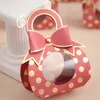 Gift Wrap 5st Portable Candy Bag Söt Bow Mini Box For Party Baby Shower Paper Chocolate Wedding Favors ES 221108