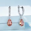Серьги для зажиганий Diaspore Gemstone для женщин твердые серебряные серебра созданы серьги с изменением цвета свадебные украшения