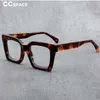 Molduras de óculos de sol 55026 vidros ópticos de acetato moldura de leopardo homem retângulo vintage miopia Óculos de prescrição Óculos de óculos Eyewear T2201114