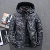 Men's Down Winter Jacket Men Parkas Coat White Duck Hooded Snow Thick Warm Puffer Windbreaker M-XXXL