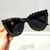 Güneş gözlükleri siyah kristal güneş gözlükleri kadınlar kedi göz vintage güneş gözlükleri lüks güneş gözlükleri kadın büyük moda gölgesi gafas uv400 t220924