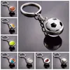 سلاسل المفاتيح Glass Ball Charms لكرة القدم للكرة الطائرة كرة السلة لكرة السلة للرجال لرجال صبي سبورت عشاق حقيبة الإكسسوارات