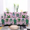 Chair Covers Cactus Sofa Cover For Living Room Elastic Green Leaves Slipcover Anti-dust Stretch Couch Furniture Protector