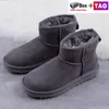 Klassisk ultra plattformsstövlar designer ankel booties män skor australien snö bootes mode varm boot svart kastanj kol