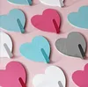 Cute Heart-shaped Creative Metal Strong Adhesive Paste Wall Bearing Kitchen Seamless Heart Hook de926