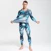 Intimo termico da uomo t-shirt da uomo tuta termica mimetica intimo MMA rash guard set di compressione manica lunga crossfit 221114