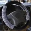 Steering Wheel Covers Winter Car Cover Truck Bus Wrap Plush For 36 38 40 42 45 47 50 CM Braid On The Auto Accessories