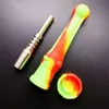 Silicone Dab Collector Bong steam pipette with titanium tip