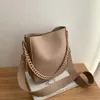 Abendtaschen Einfache Umhängetasche für Frauen 2 Stück Set Schulter Marke Designer Luxus PU Leder Eimer Handtasche Tote