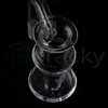 연기 비 완전 용접 터빈 석영 블렌더 Dab Rigs Glass Bongs Pipes 용 10/14/18mm 못