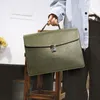 서류 가방 Hiberni 남자 레저 서류 가방 PU 가죽 레트로 맞춤형 숄더백 패션 메신저 가방 대용량 용량 핸드백 221116