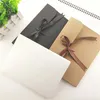 Geschenkpapier 24 18 0,7 cm weiß/braun/schwarz Kraftpapier Taschentuch Taschentuch Seidenschal Verpackungsboxen Kartenumschlagbox