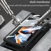 Super Running Bracket Falls för Samsung Galaxy Z Fold 4 Case Glass Screen Protector Fiber Stand Cover