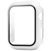 iWatch Case with GLASS Screen Protector for Apple iwatch Series 8 7 6 5 4 3 2 1 Hard Full Coverage Cases 38 40 42 44 41 45 mm