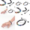 Charm Bracelets Charm Bracelets Kissitty Adjustable Stone And Resin Braided Bead With Nylon Thread Alloy Finding For Men Women Jewel Dheyc