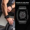 Pulseira inteligente à prova de choque 42 mm 44 mm 45 mm Silicon Watch Bands Sport Series Estojo robusto para Apple iWatch Band Series 1 2 3 4 5 6 7 8 SE