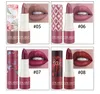 8 kleuren matte lippenstift Langdurige waterdichte fluwelen naakt lippenstift sexy roodbruine lip mat pigmenten make -up