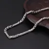 Chaînes Dominateur Robinet Collier En Argent Hommes Style Rétro Mode 6mm D'épaisseur Tendance Bijoux Accessoires