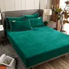 Conjuntos de cama 1pcs flanela len￧ol len￧￳is de cama macio para kingqueen tamanho casa 1.5m1,8m leito moda de inverno capa de cor s￳lida cor plana 221116