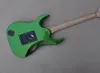 Guitare électrique vert métal avec manche en palissandre noir 24 frettes personnalisables