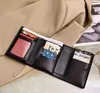 2022 new three fold solid color bamboo wallet style zero card bag men's and women's Outlet Black Friday R2GE