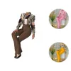 Pantalon deux pièces pour femmes 1 ensemble pratique 4 couleurs respirant motif de fleurs esthétique costume de mode pour un usage quotidien filles haut pour femme 221115