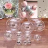 16 CM Big Christmas Ornament Classic Transparent Ball Fashion Wedding Favor Candy Box Round Balls For Festive Party Supplies