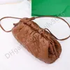 MINI POUCH Mini Handbag luxury Solid color bags wallet womens leather shoulder strap Cross body bag Hobo Totes weave purses