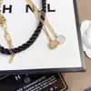 Charmiga smycken halsband lyxdesigner hänge halsband utvalda kvinnor039s lång kedja 18k guld pläterad fin presentdesign FAS4257843