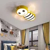 Plafoniere Modern Bee Lamp Home Decoration Salon Camera da letto per camera Dimmerabile Nordic Lamparas Illuminazione per interni