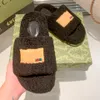 women slippers designer shoes fashion anti slip female slides women faux fur luxury brand warm indoor