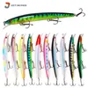 Yemler fabrika toptan biyonik balıkçılık cazibesi minnow 135cm 154g Topwater yüzen 3D gözler sert sallanma deniz bas aksesuarı 221116